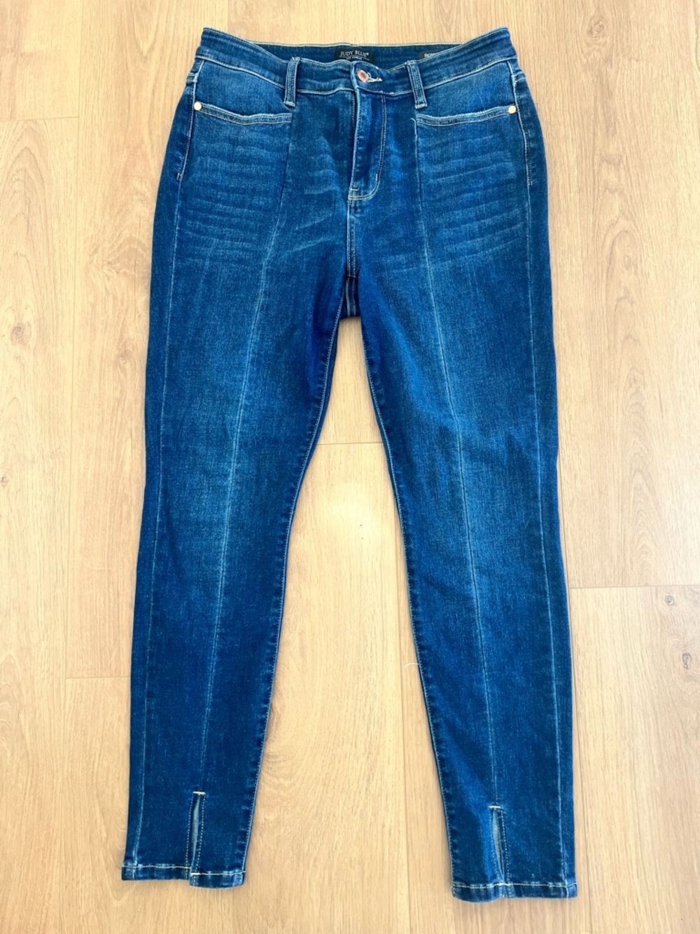 Judy Blues Woman Blue High Rise Front  Seam Skinny Jeans Size 9/29